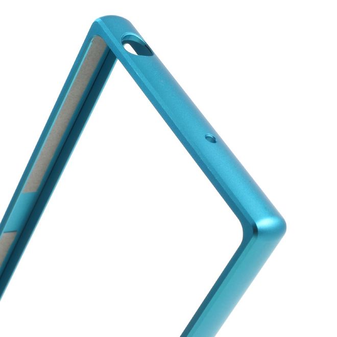 Sony Xperia XZ/XZs Bumper - aus Metall - Slide-On Funktion - hellblau