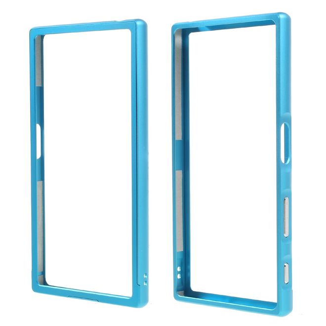 Sony Xperia XZ/XZs Bumper - aus Metall - Slide-On Funktion - hellblau