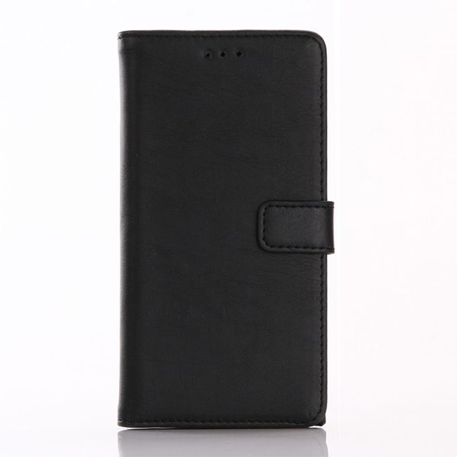 Sony Xperia XZ/XZs Handyhülle - Crazy Horse Leder Case - mit Standfunktion - schwarz