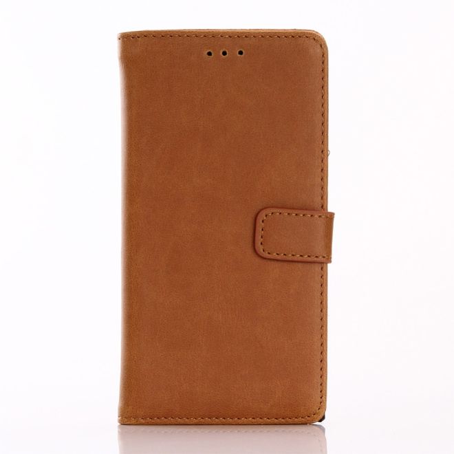 Sony Xperia XZ/XZs Handyhülle - Crazy Horse Leder Case - mit Standfunktion - braun