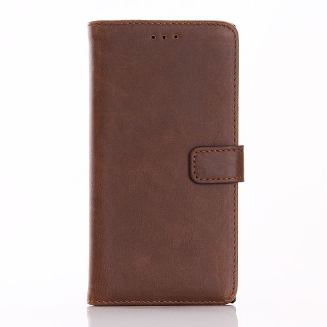 Sony Xperia XZ/XZs Handyhülle - Crazy Horse Leder Case - mit Standfunktion - kaffeefarben
