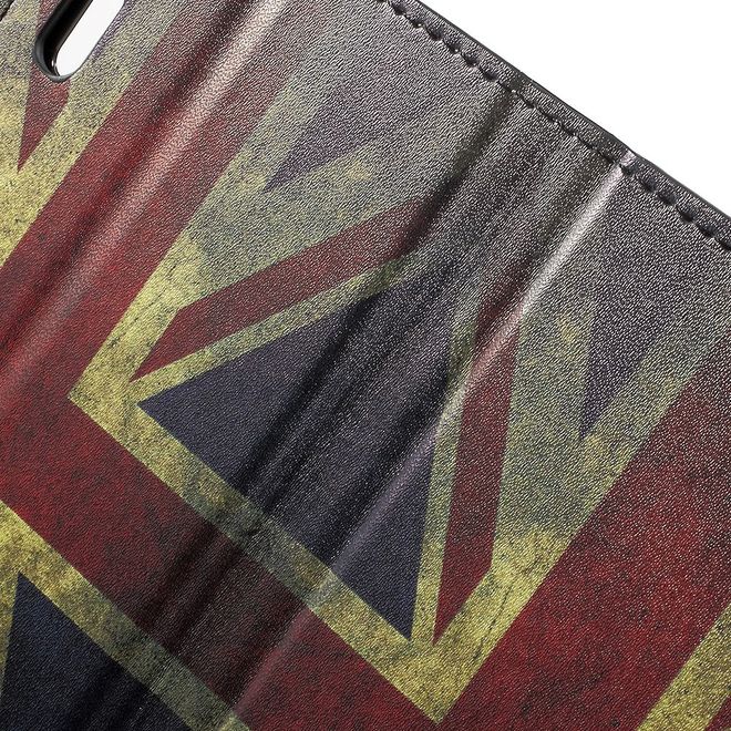 Sony Xperia XZ/XZs Handyhülle - Leder Case mit Standfunktion - UK Flagge im Vintagelook