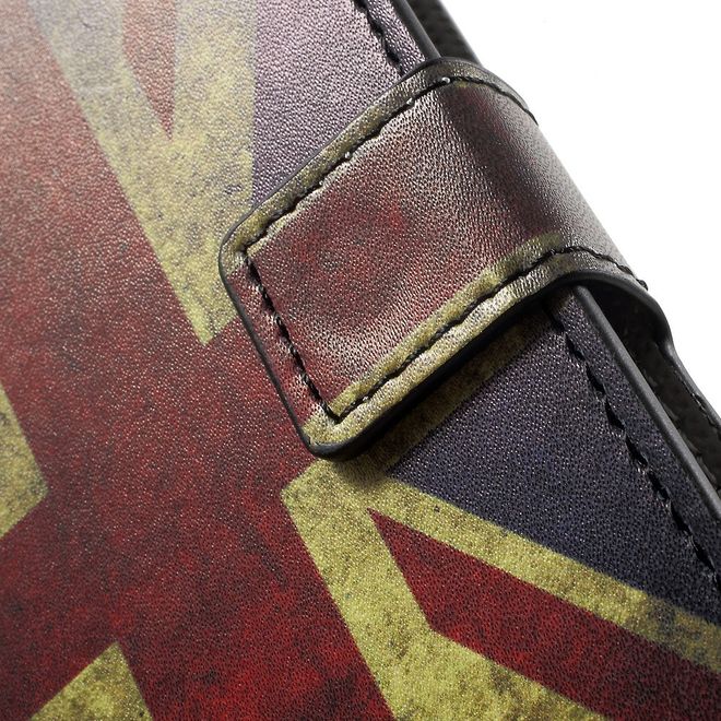 Sony Xperia XZ/XZs Handyhülle - Leder Case mit Standfunktion - UK Flagge im Vintagelook