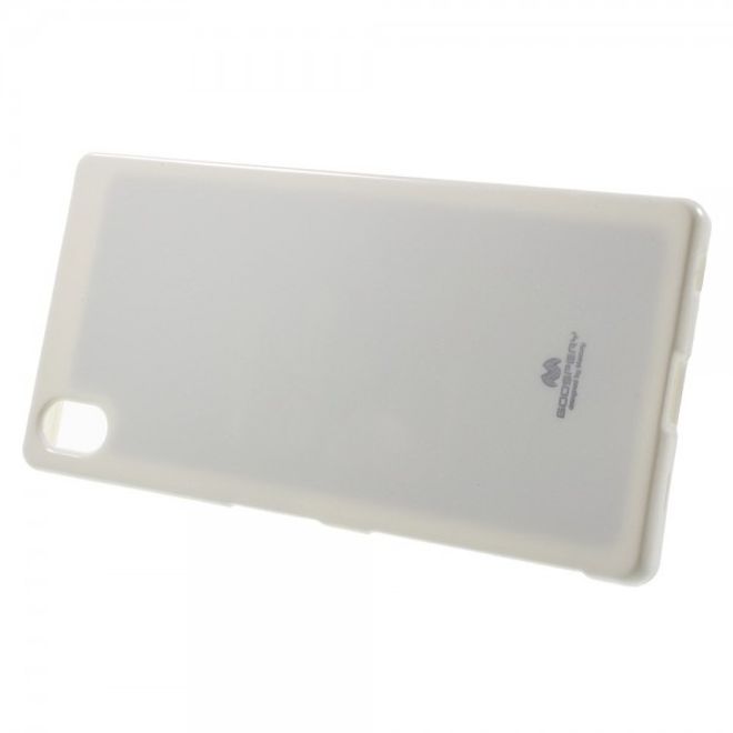 Goospery - Sony Xperia Z5 Premium/Dual Handy Hülle - TPU Soft Case - Pearl Jelly Series - weiss
