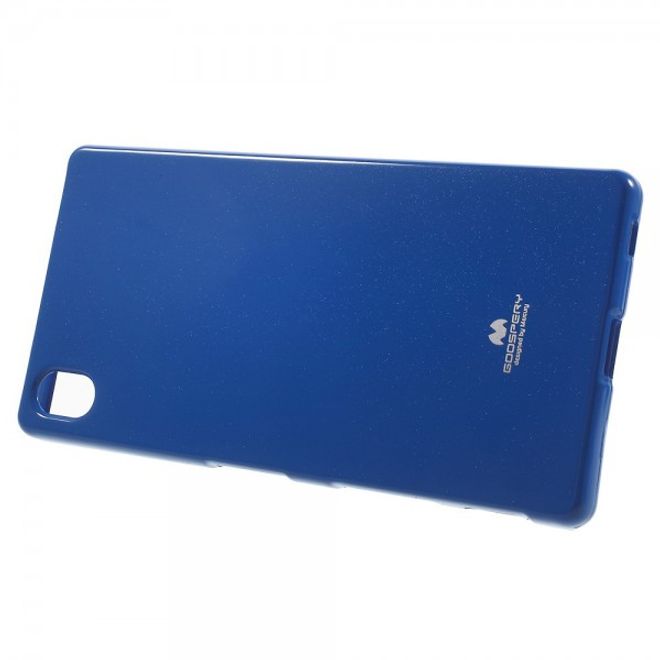 Goospery - Sony Xperia Z5 Premium/Dual Handy Hülle - TPU Soft Case - Pearl Jelly Series - blau