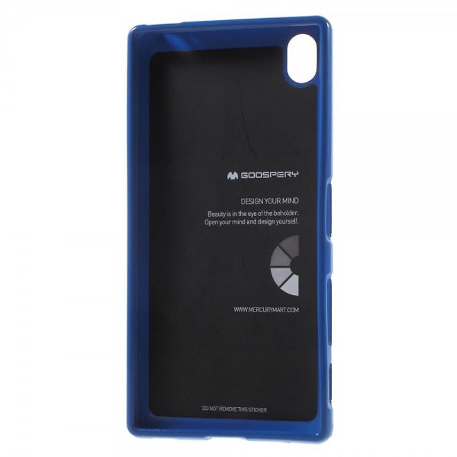 Goospery - Sony Xperia Z5 Premium/Dual Handy Hülle - TPU Soft Case - Pearl Jelly Series - blau