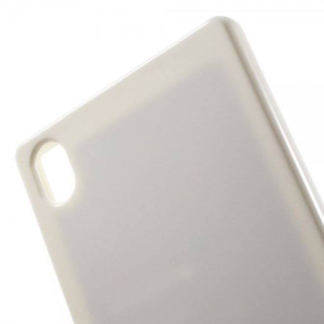 Goospery - Sony Xperia Z5 Premium/Dual Handy Hülle - TPU Soft Case - Pearl Jelly Series - weiss