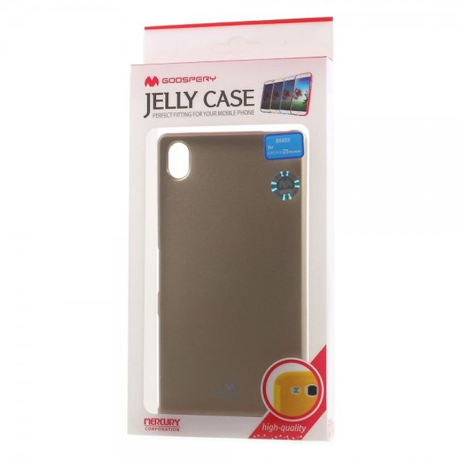 Goospery - Sony Xperia Z5 Premium/Dual Handy Hülle - TPU Soft Case - Pearl Jelly Series - gold
