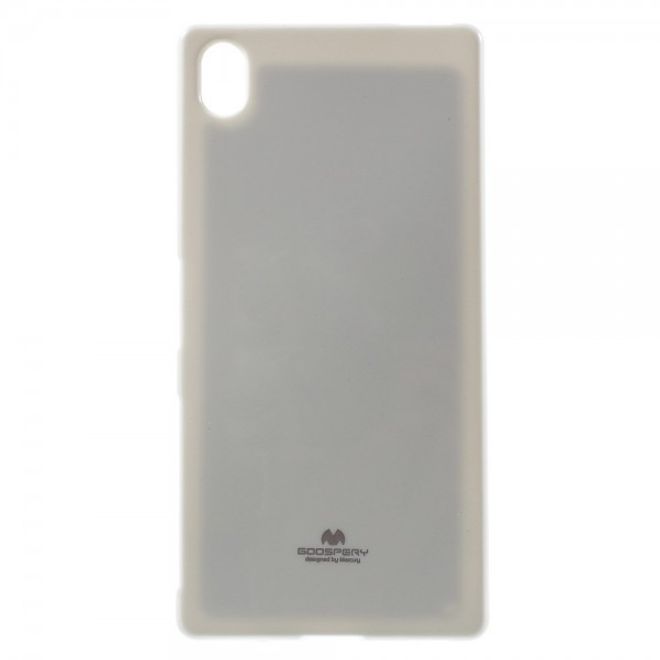 Goospery - Sony Xperia Z5 Premium/Dual Handy Hülle - TPU Soft Case - Pearl Jelly Series - weiss