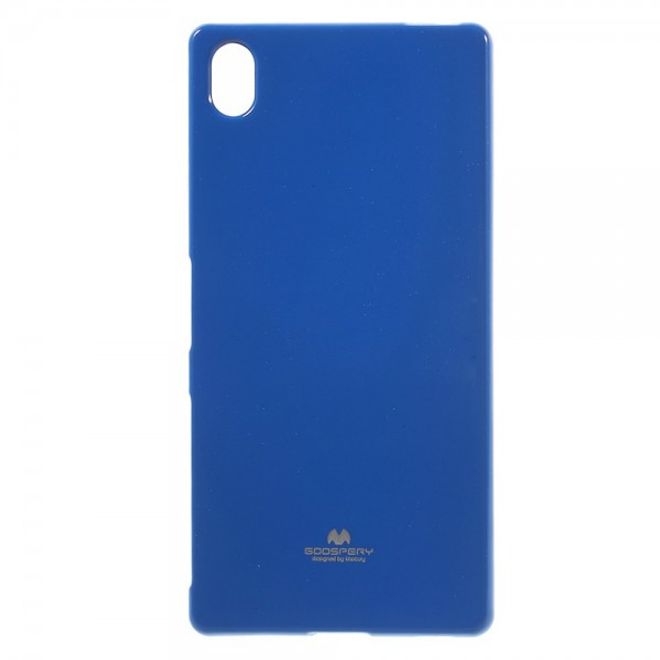 Goospery - Sony Xperia Z5 Premium/Dual Handy Hülle - TPU Soft Case - Pearl Jelly Series - blau
