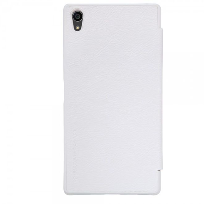 Sony Xperia Z5 Premium/Dual Nillkin Qin Series Leder Flip Cover - weiss