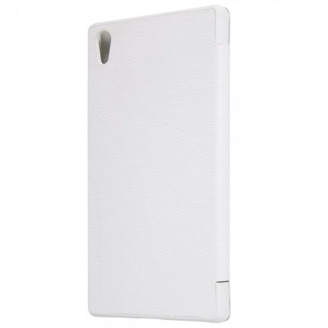 Sony Xperia Z5 Premium/Dual Nillkin Qin Series Leder Flip Cover - weiss