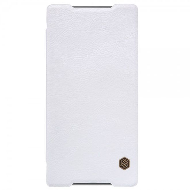 Sony Xperia Z5 Premium/Dual Nillkin Qin Series Leder Flip Cover - weiss