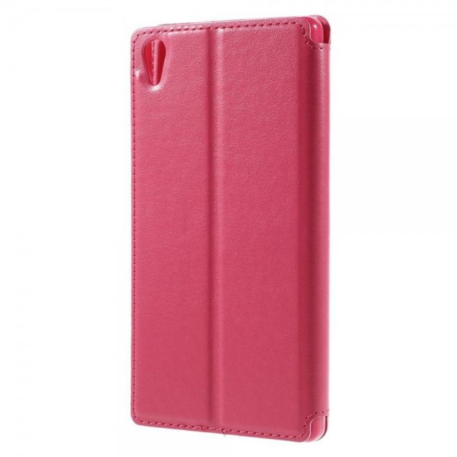 Sony Xperia Z5 Premium/Dual Nobles Leder Case Etui von Roar Korea - rosa