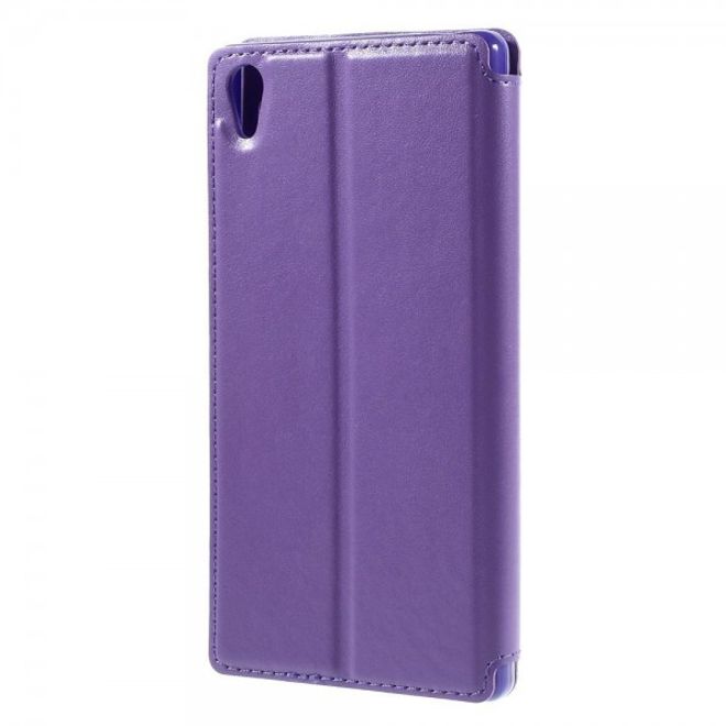 Sony Xperia Z5 Premium/Dual Nobles Leder Case Etui von Roar Korea - purpur