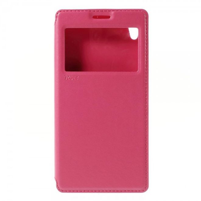 Sony Xperia Z5 Premium/Dual Nobles Leder Case Etui von Roar Korea - rosa