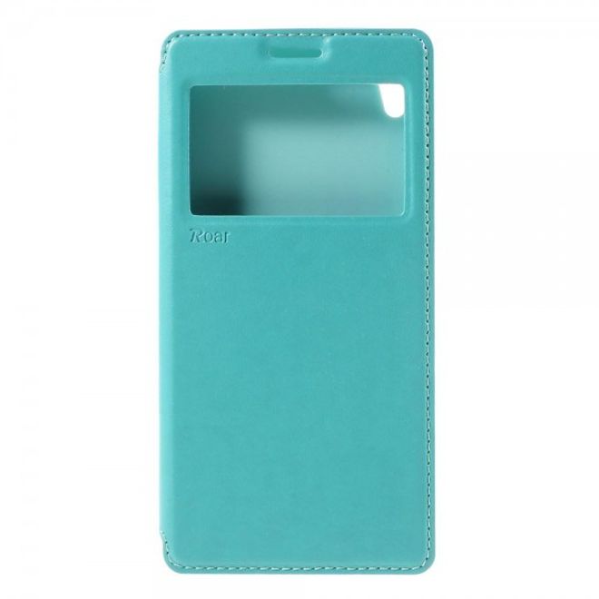 Sony Xperia Z5 Premium/Dual Nobles Leder Case Etui von Roar Korea - hellblau
