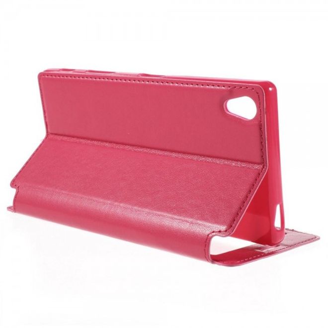 Sony Xperia Z5 Premium/Dual Nobles Leder Case Etui von Roar Korea - rosa