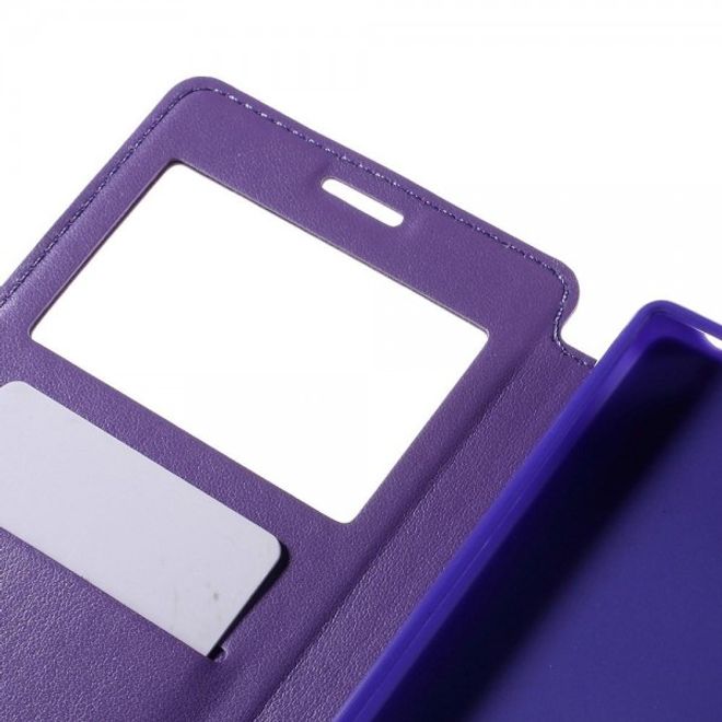 Sony Xperia Z5 Premium/Dual Nobles Leder Case Etui von Roar Korea - purpur