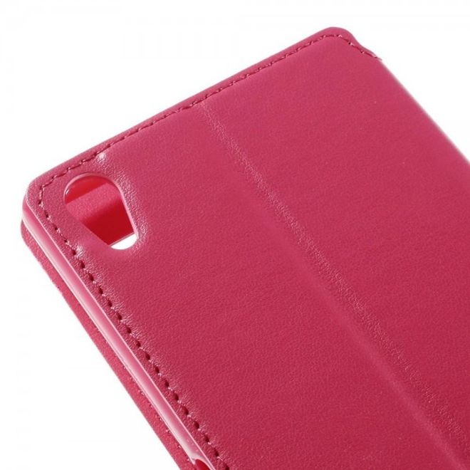 Sony Xperia Z5 Premium/Dual Nobles Leder Case Etui von Roar Korea - rosa