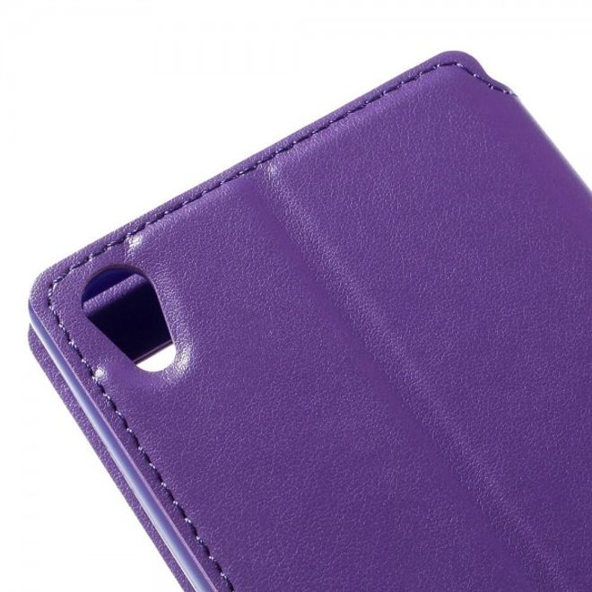 Sony Xperia Z5 Premium/Dual Nobles Leder Case Etui von Roar Korea - purpur