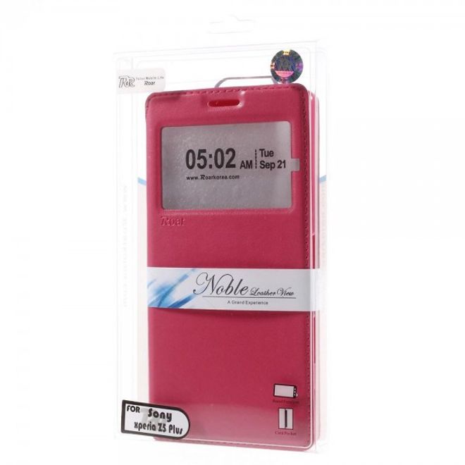 Sony Xperia Z5 Premium/Dual Nobles Leder Case Etui von Roar Korea - rosa