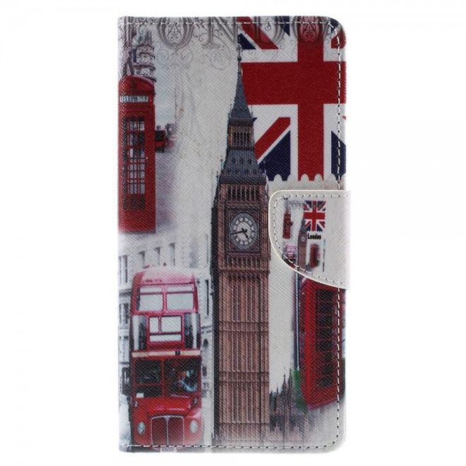Sony Xperia Z5 Premium/Dual Robuste Leder Case Hülle mit Big Ben und Telefonkabine
