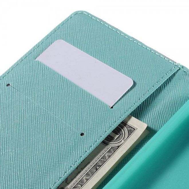 Sony Xperia Z5 Premium/Dual Robuste Leder Case Hülle mit vielen kleinen Eulen