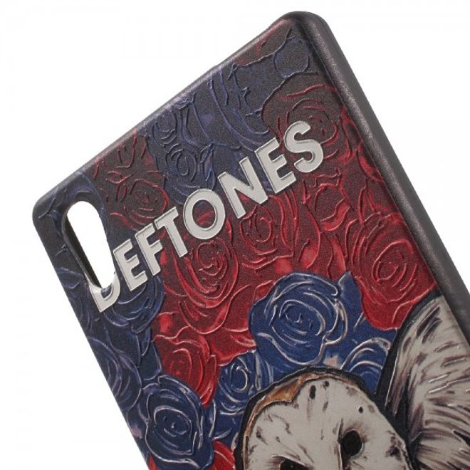 Sony Xperia Z5/Z5 Dual Elastische Plastik Case Hülle mit Eulen und Schriftzug