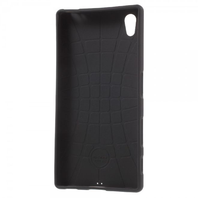 Sony Xperia Z5/Z5 Dual Elastische Plastik Case Hülle mit rotem Bus