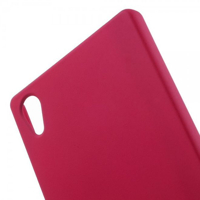 Sony Xperia Z5/Z5 Dual Hart Plastik Hülle mit sandartiger Oberfläche - rosagold