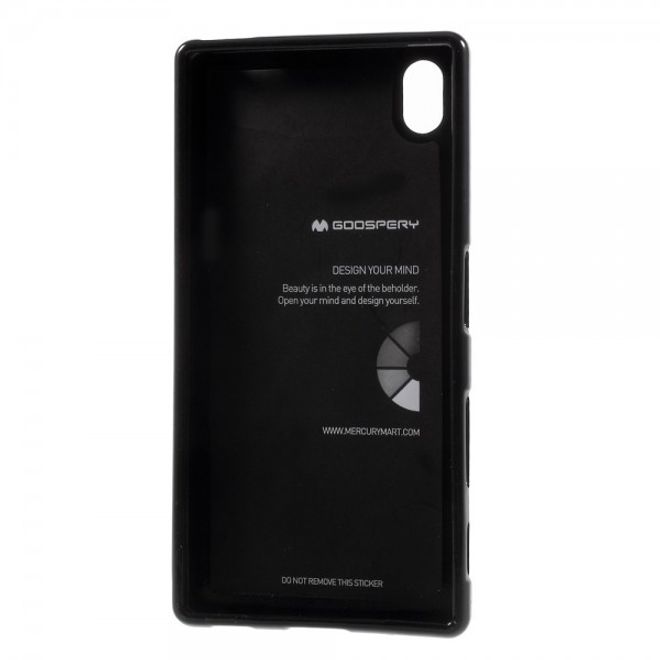Goospery - Sony Xperia Z5/Z5 Dual Handy Hülle - TPU Soft Case - Pearl Jelly Series - schwarz