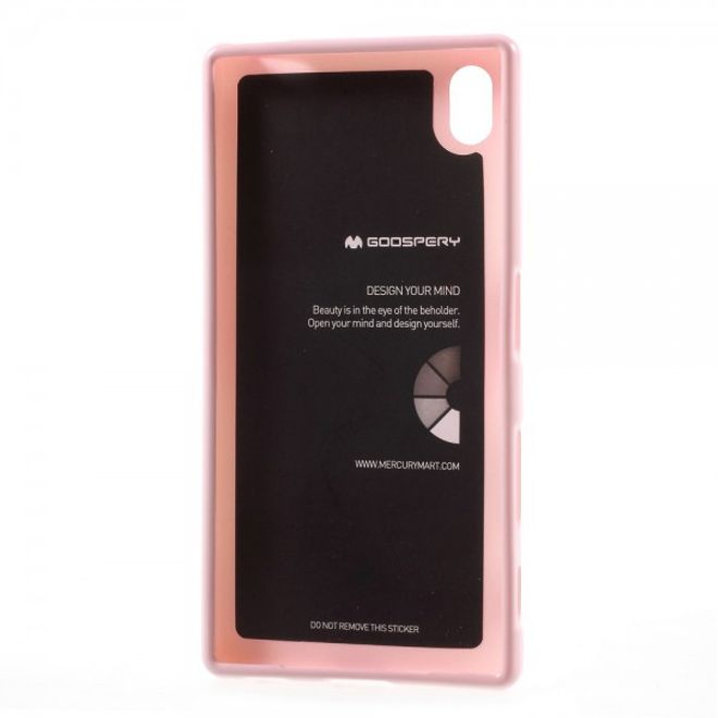 Goospery - Sony Xperia Z5/Z5 Dual Handy Hülle - TPU Soft Case - Pearl Jelly Series - rosa