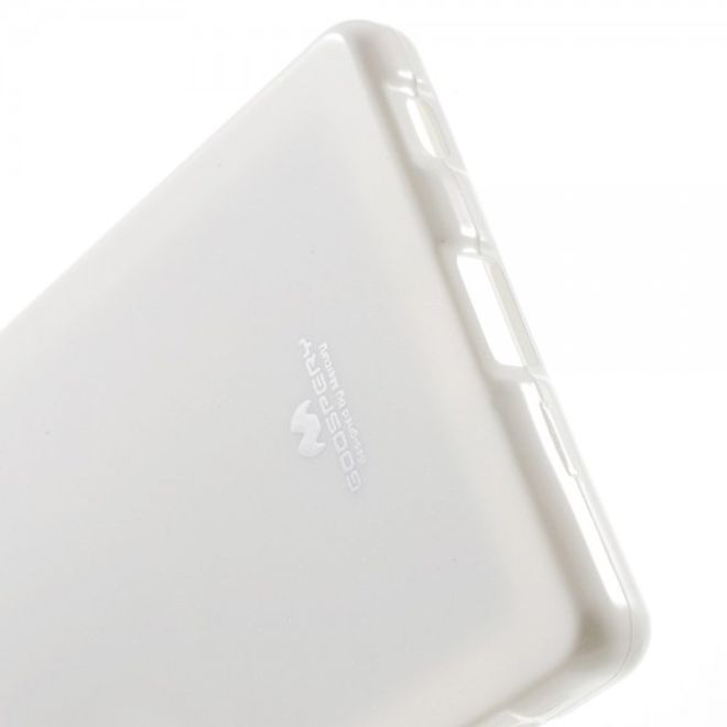 Goospery - Sony Xperia Z5/Z5 Dual Handy Hülle - TPU Soft Case - Pearl Jelly Series - weiss