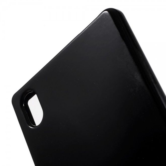 Goospery - Sony Xperia Z5/Z5 Dual Handy Hülle - TPU Soft Case - Pearl Jelly Series - schwarz