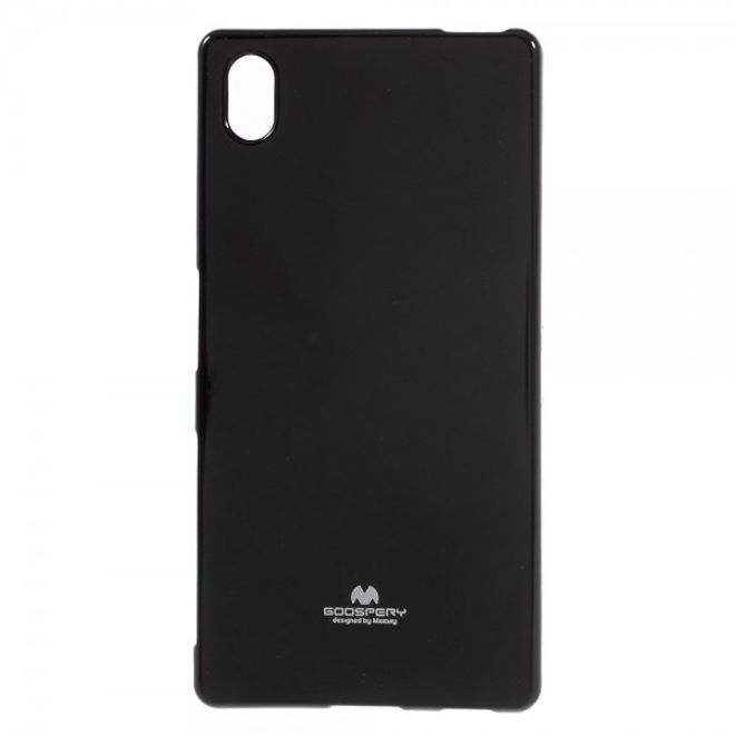Goospery - Sony Xperia Z5/Z5 Dual Handy Hülle - TPU Soft Case - Pearl Jelly Series - schwarz