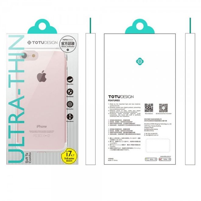 Totu - iPhone 8 Plus / 7 Plus Hülle - TPU Softcase - ultradünn und glitzernd - gold