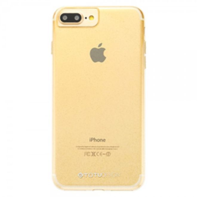 Totu - iPhone 8 Plus / 7 Plus Hülle - TPU Softcase - ultradünn und glitzernd - gold