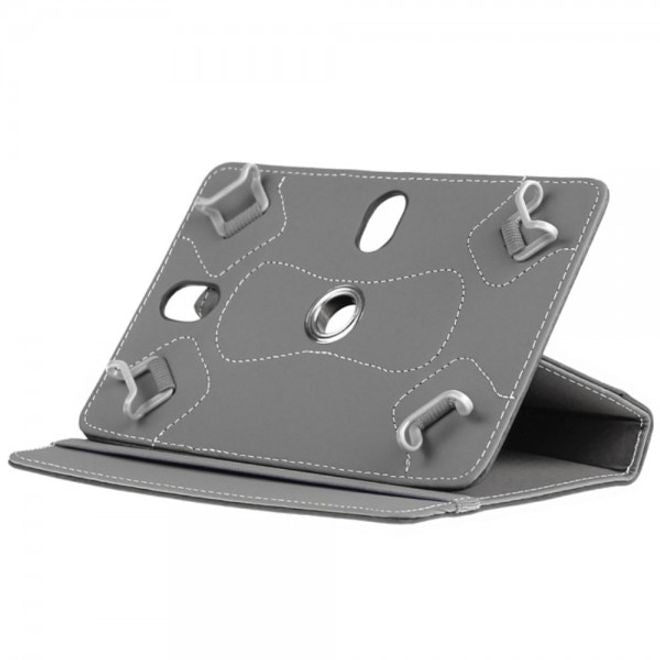Universelle Crazy Horse Leder Case Hülle von Enkay für Tablets mit einer Länge von 185-225m und Breite von 110-140mm - schwarz