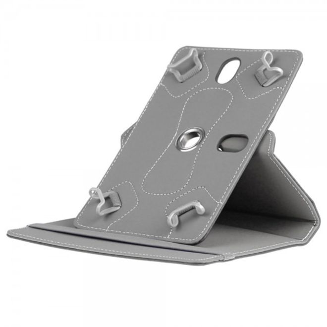 Universelle Crazy Horse Leder Case Hülle von Enkay für Tablets mit einer Länge von 185-225m und Breite von 110-140mm - schwarz