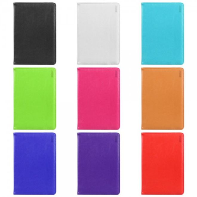 Universelle Crazy Horse Leder Case Hülle von Enkay für Tablets mit einer Länge von 185-225m und Breite von 110-140mm - rosa
