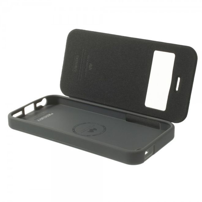 Goospery - Cover für Samsung Galaxy S7 edge - Handyhülle aus Plastik - Wow Bumper Series - grau