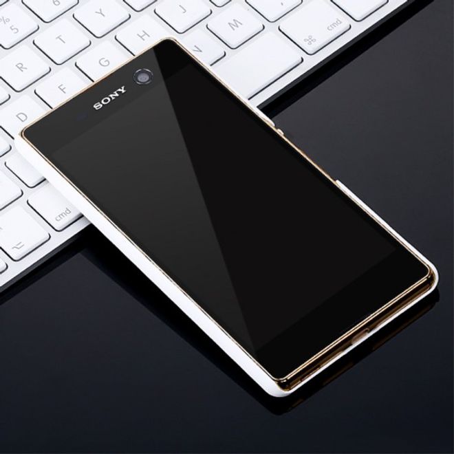 Sony Xperia M5/M5 Dual - X-Level - Case aus Plastik - gummierte Oberfläche - weiss