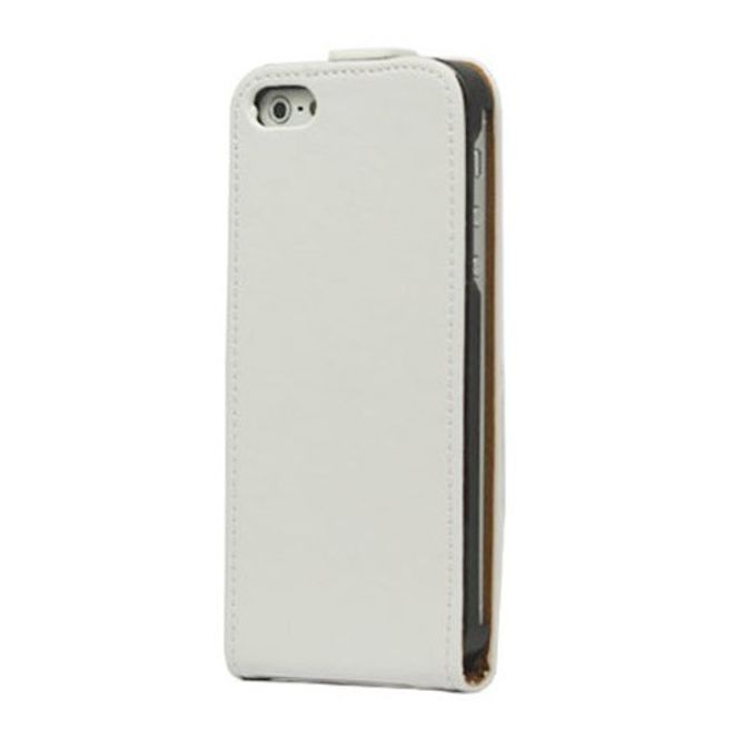 iPhone SE/5S/5 Magnetic Genuine Leather Case - White