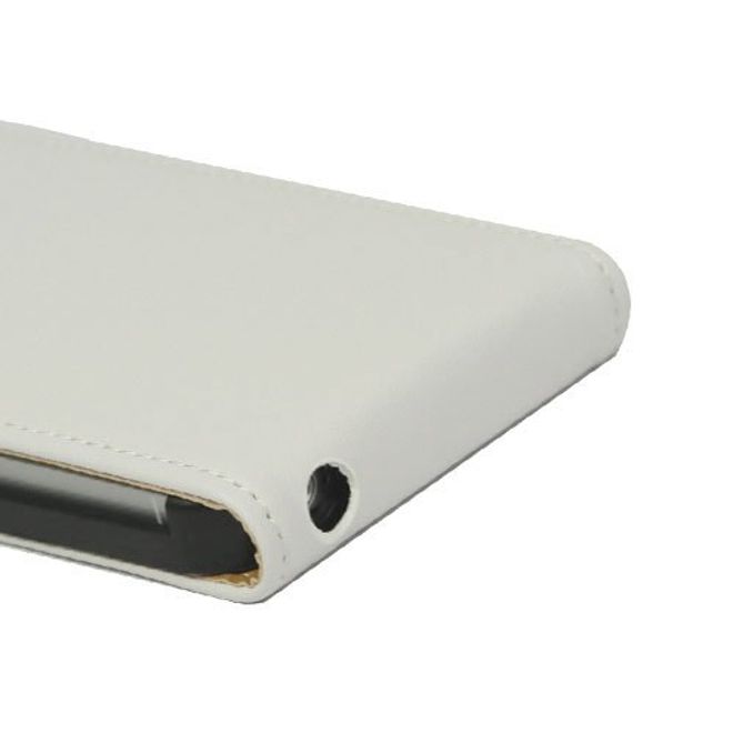 iPhone SE/5S/5 Magnetic Genuine Leather Case - White