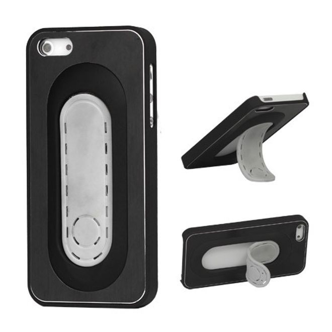 iPhone SE/5S/5 Metal und Plastik Combo Case - schwarz