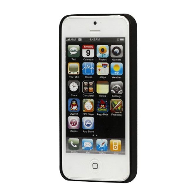 iPhone SE/5S/5 Metal und Plastik Combo Case - schwarz