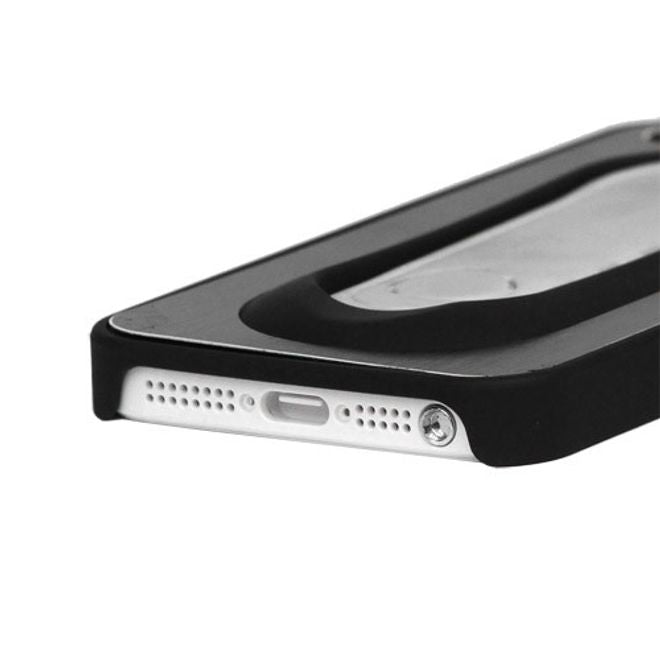iPhone SE/5S/5 Metal und Plastik Combo Case - schwarz