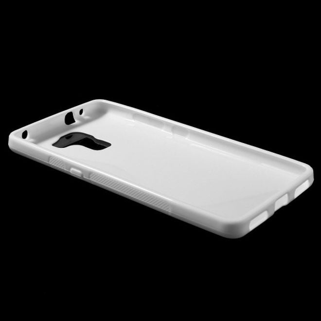 Huawei Honor 7 Elastisches Plastik Case S-Shape - weiss
