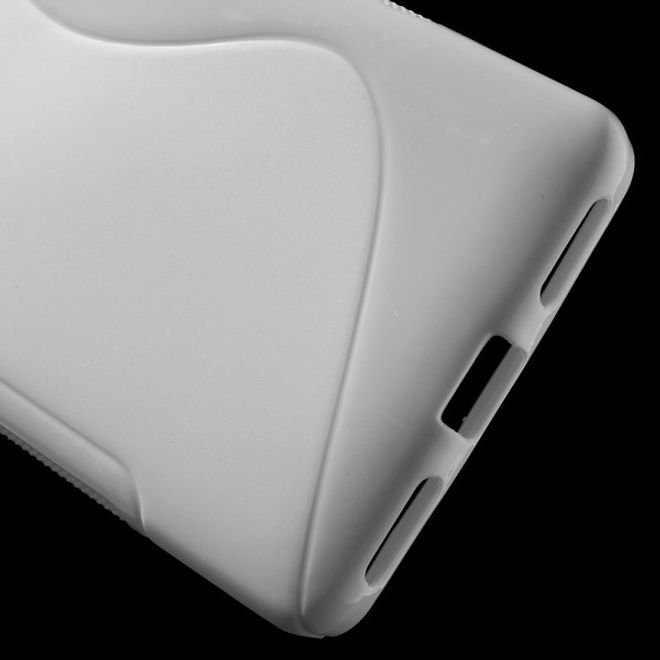 Huawei Honor 7 Elastisches Plastik Case S-Shape - weiss